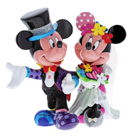 Mickey Mouse & Minnie Mouse Wedding Figurine (Disney Britto Collection) - Gallery Gifts Online 