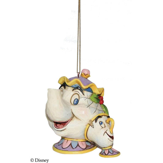 Mrs Potts & Chip Hanging Ornament (Disney Traditions by Jim Shore) - Gallery Gifts Online 