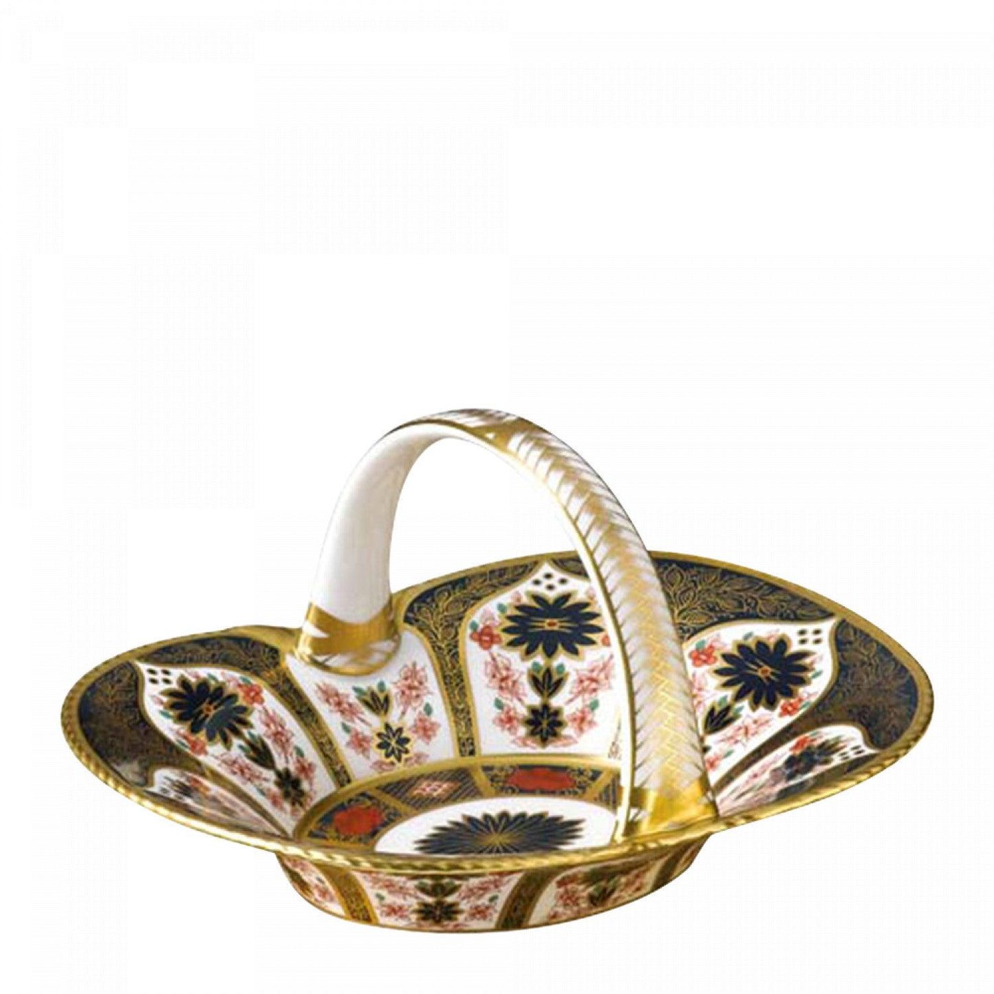 Old Imari - Heather Basket (Royal Crown Derby) - Gallery Gifts Online 