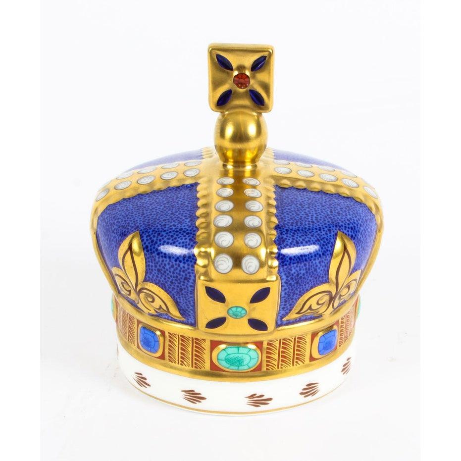 Old Imari Solid Gold Band - 100 Year Commemorative Crown (Royal Crown Derby) - Gallery Gifts Online 