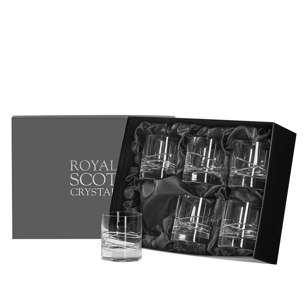 Six Large Sized Tumblers - Skye (Royal Scot Crystal) - Gallery Gifts Online 