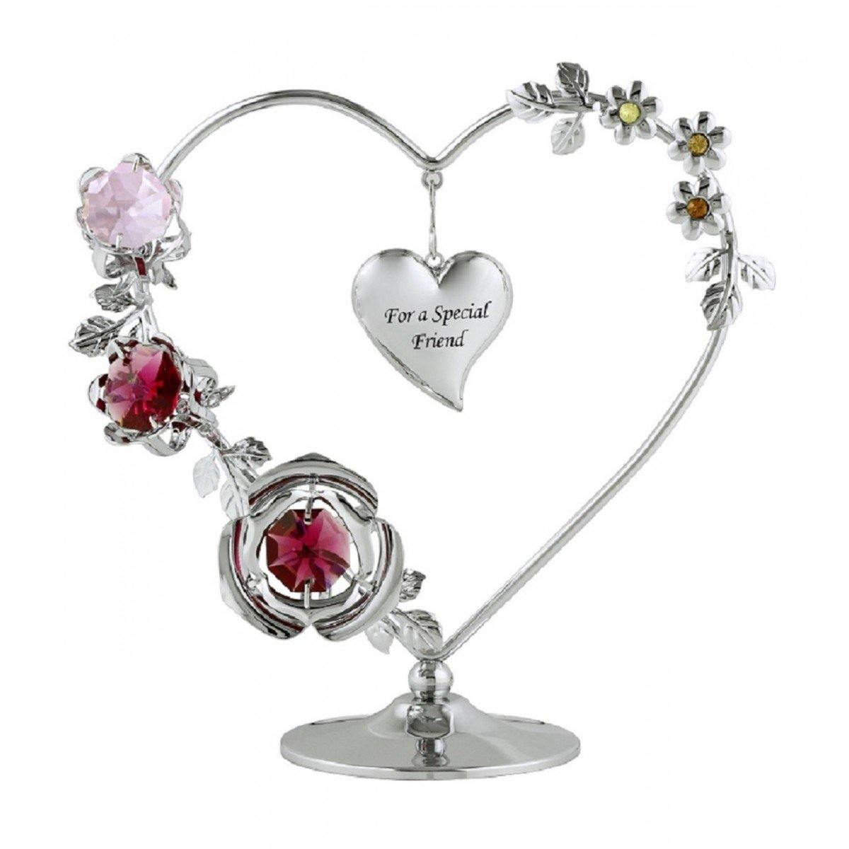 Special Friend Heart Wreath (Crystal World) - Gallery Gifts Online 