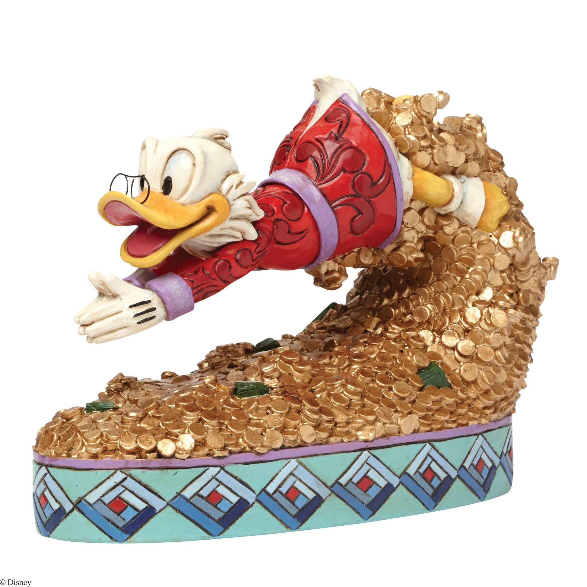 Treasure Dive (Scrooge McDuck Figurine) (Disney Traditions by Jim Shore) - Gallery Gifts Online 